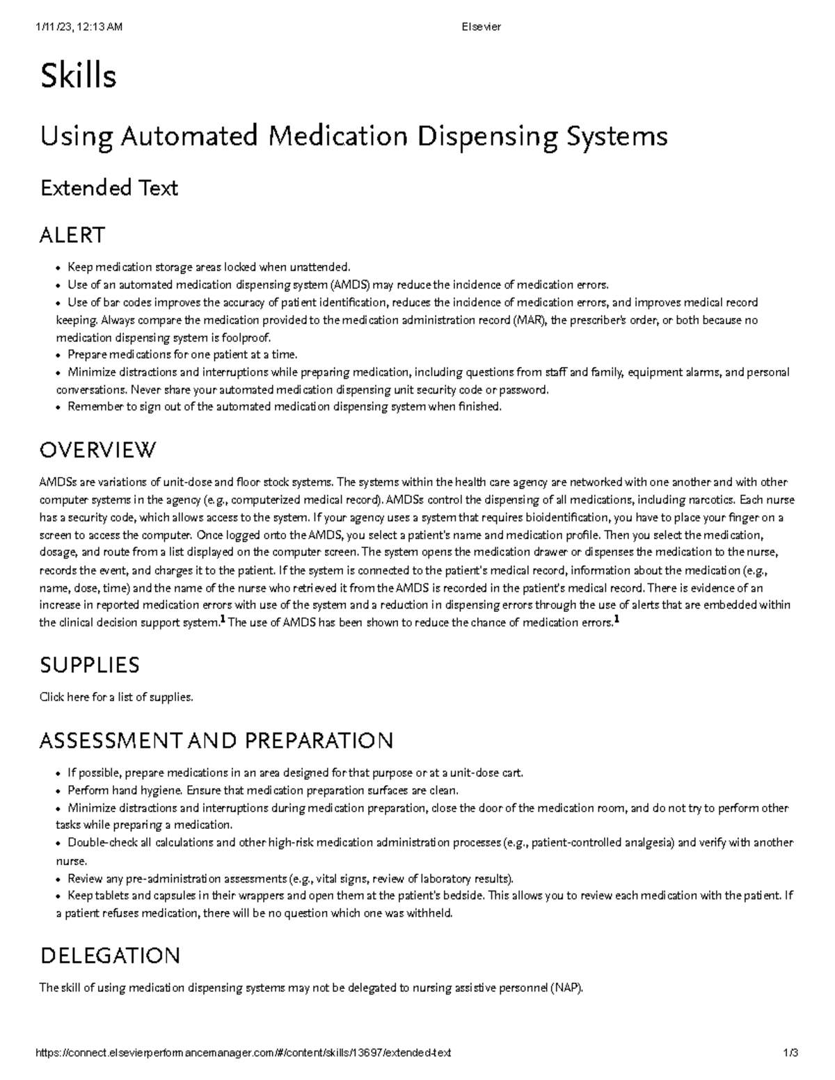 Using Automated Medication Dispensing Systems 1/11/23, 1213 AM