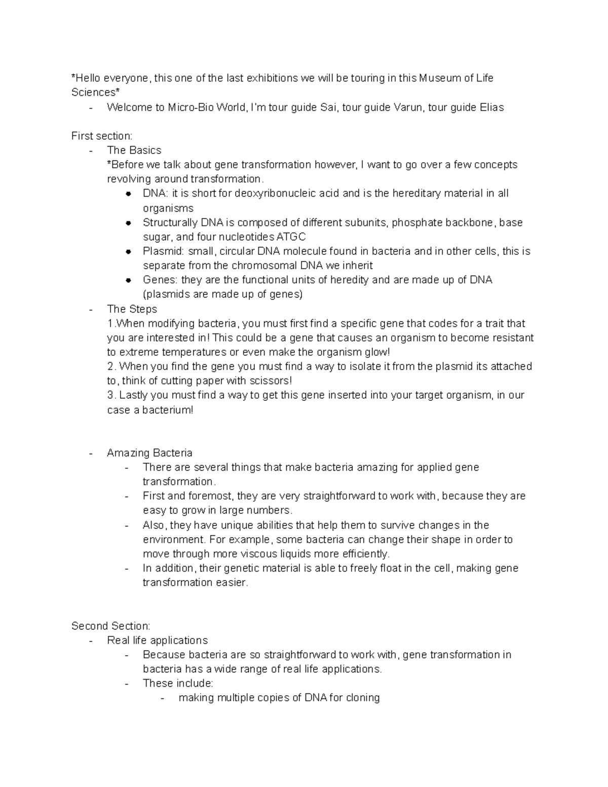 DNA Presentation Transcript - Hello everyone, this one of the last ...