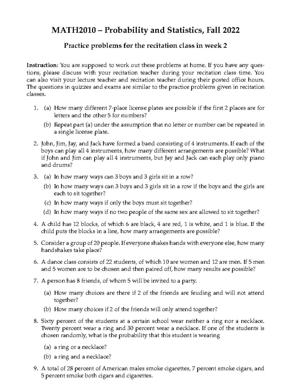 Problem Set 1 Conditional Probability Tree Diagram Independent problem-set-1-conditional-probability-tree-diagram-independent