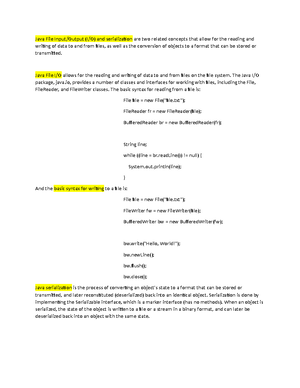 Java Important Topics and Concepts - Intermediate Java refers to topics ...