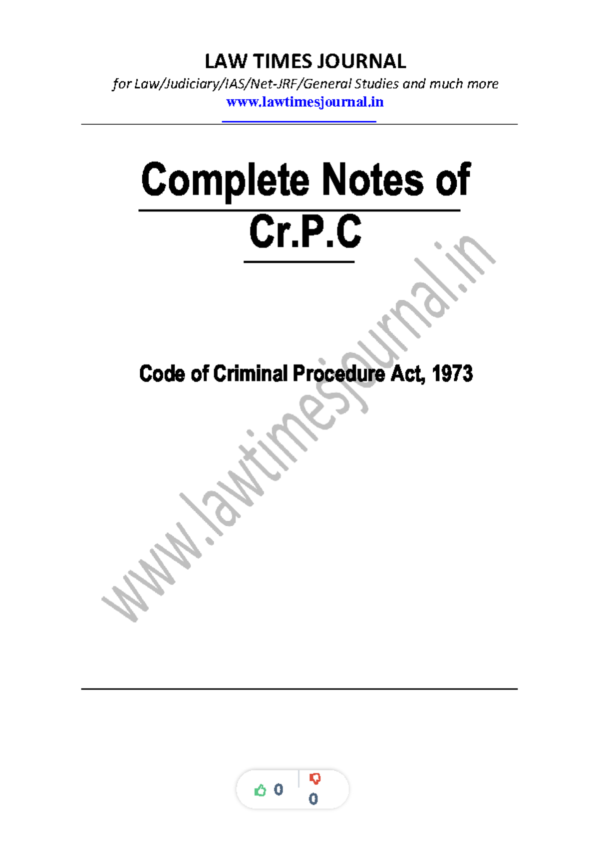 Cr-pc-complete-notes-pdf-lectures-notes compress - for Law/Judiciary ...