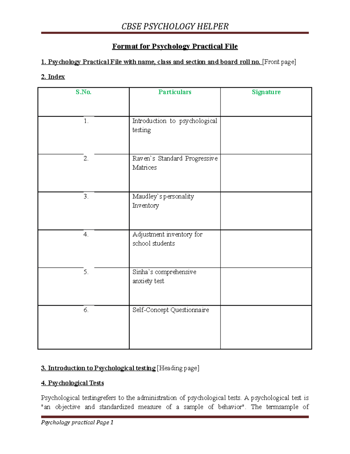 Psychology-practical-file-class-xii (2) - Format For Psychology ...