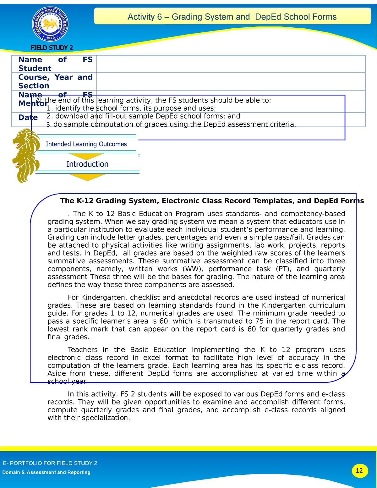 fs-2-activity-6-e-portfolio-for-field-study-2-domain-5-assessment