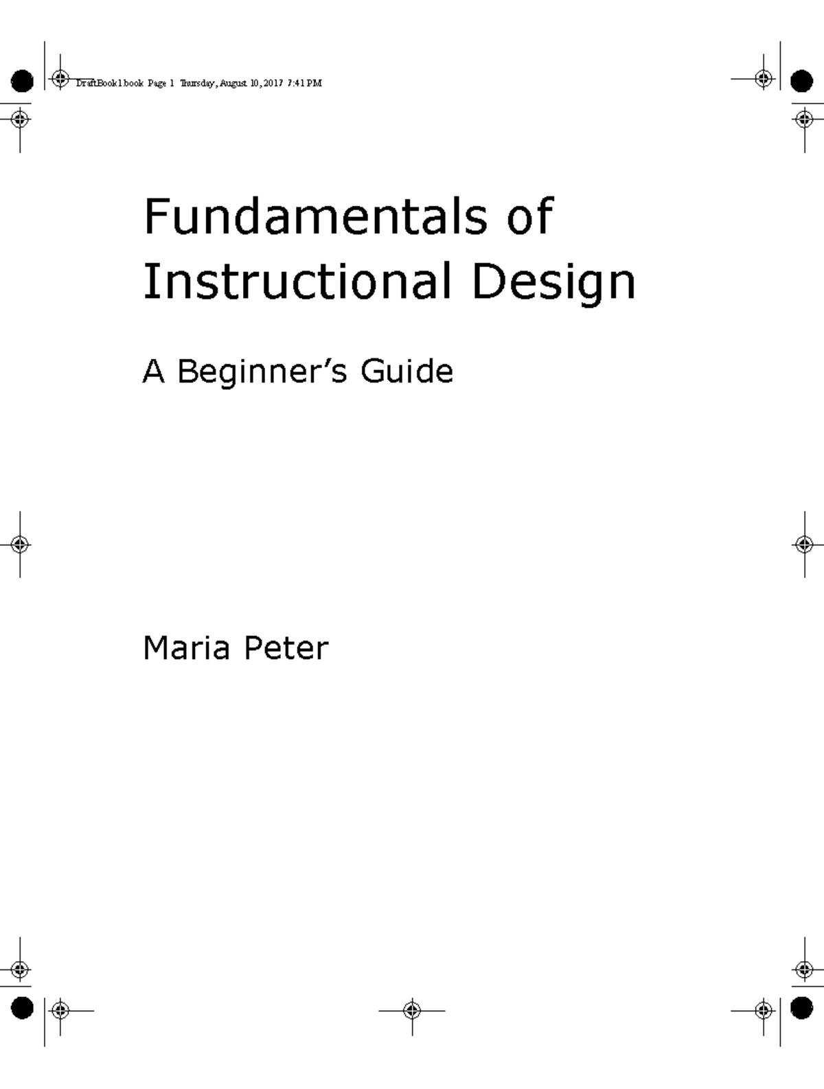 Fundamentals Of Instructional Design - Book - Fundamentals Of ...