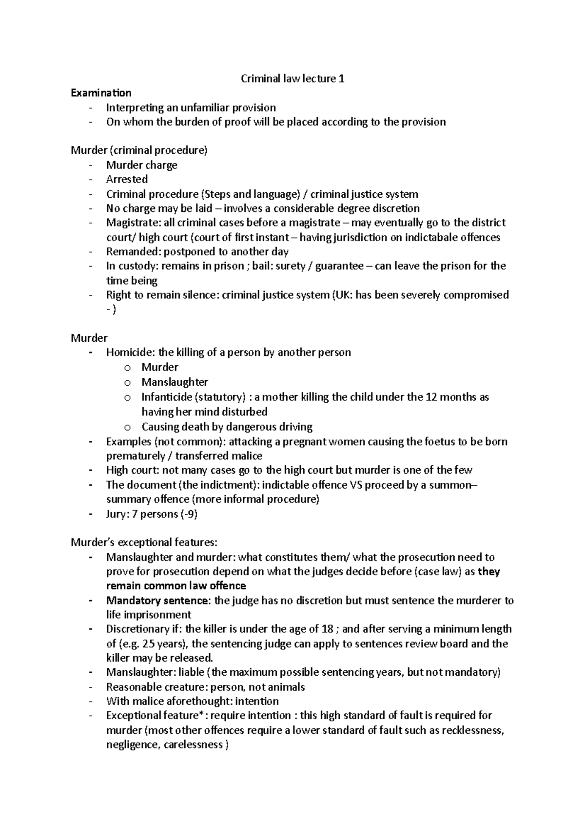 Criminal law lecture 1 - 25 years), the sentencing judge can apply to ...