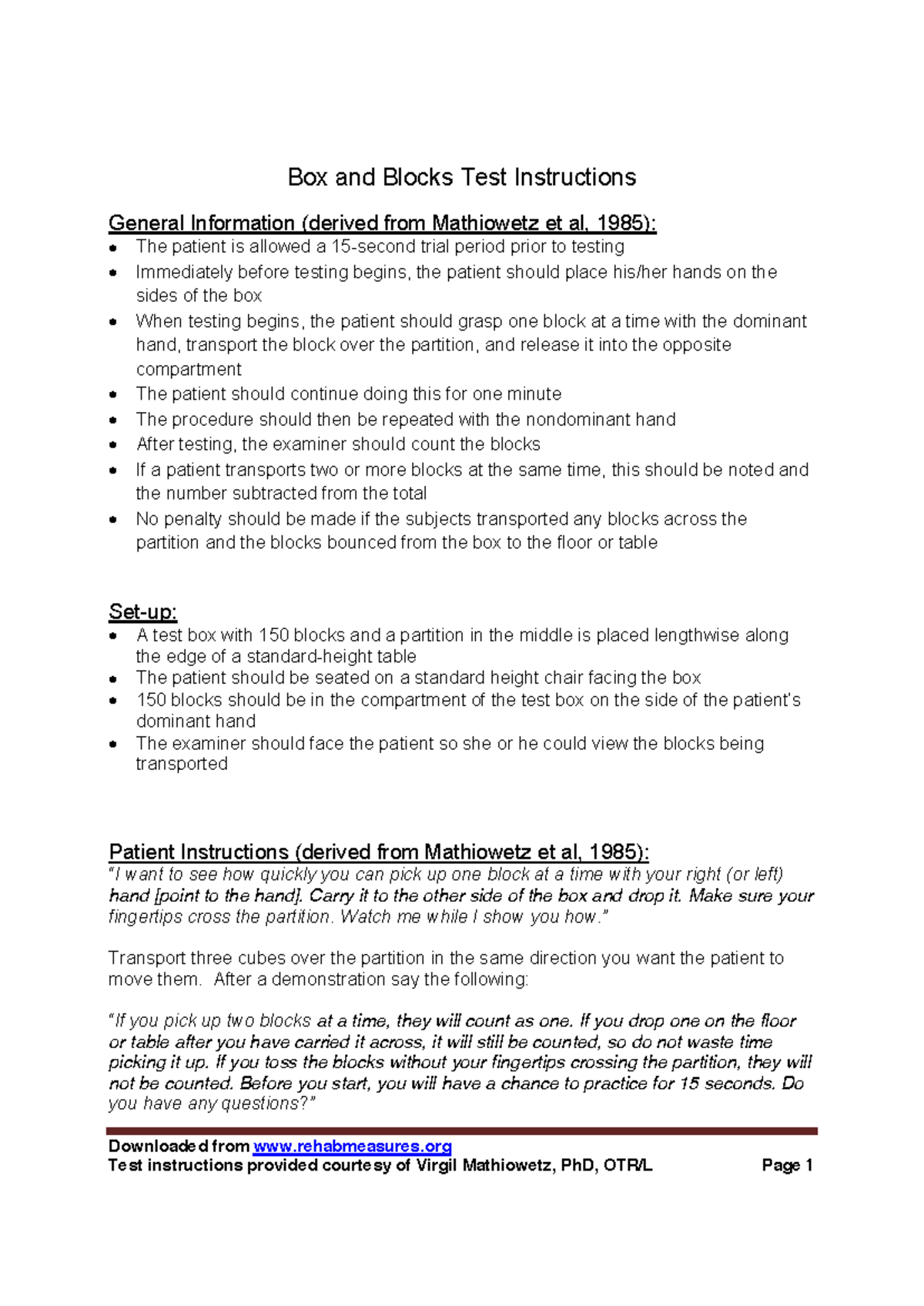 Copia de Box and Blocks Test Instructions - Downloaded from ...
