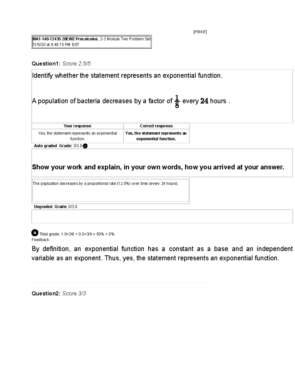 2-3 Module Two Problem Set - [PRINT] MAT-140-T2435 20EW2 Precalculus, 2 ...