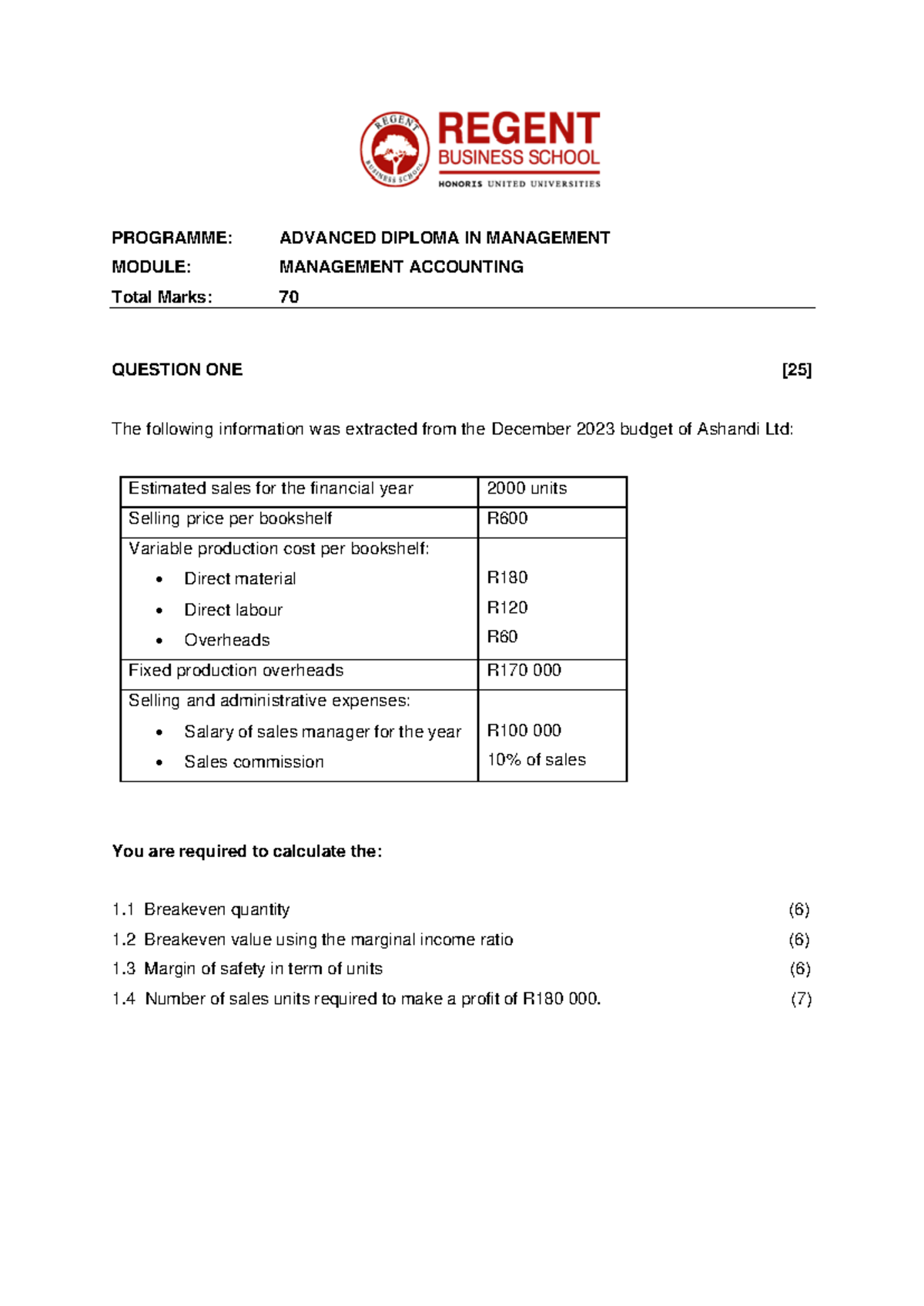 ADM MA101 11611 Jan 2024 S1 Assignment - PROGRAMME: ADVANCED DIPLOMA IN ...