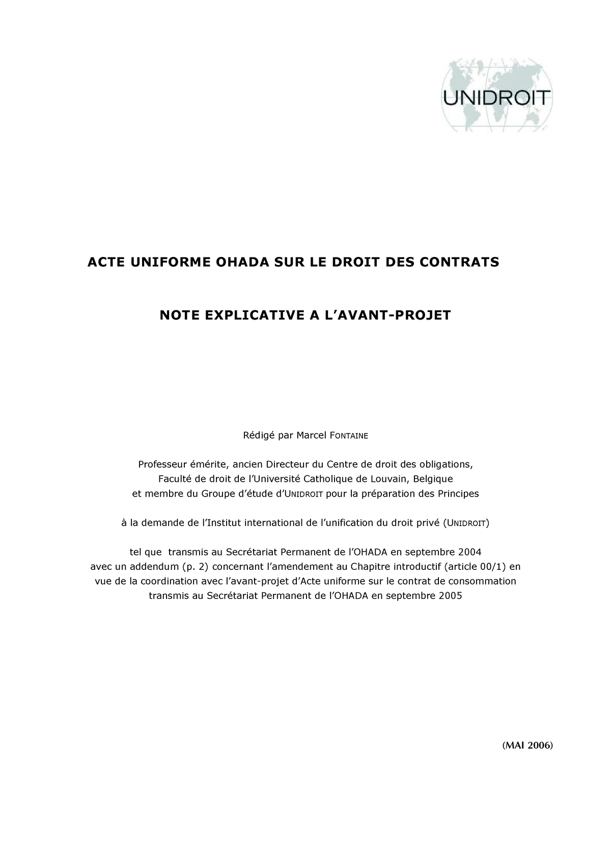 Ohada - Acte Ohada Relatif Au Droit Des Contrats ( PDFDrive ) - - Studocu