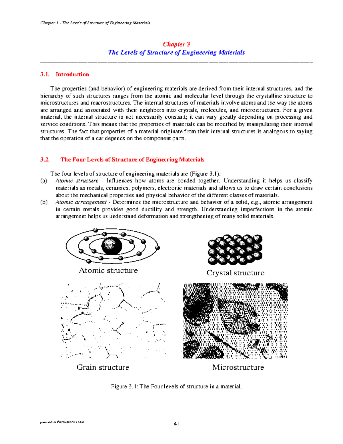 Chapter 3: Atomic Structure - Chapter 3 The Levels Of Structure Of ...