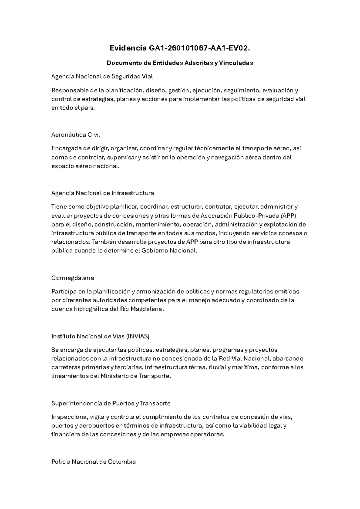 Evidencia GA1-260101067-AA1-EV02 - Documento De Entidades Adscritas Y ...