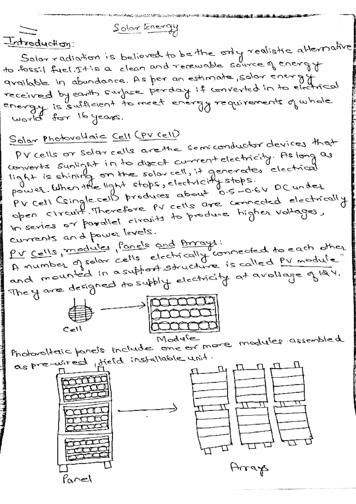 Solar energy(module 2 chap3) - Chemistry - Studocu
