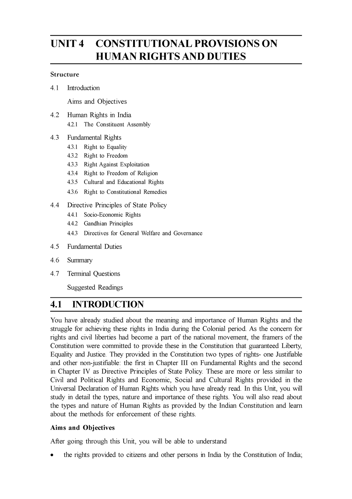 unit-4-study-unit-4-constitutional-provisions-on-human-rights-and-duties-structure-4-studocu