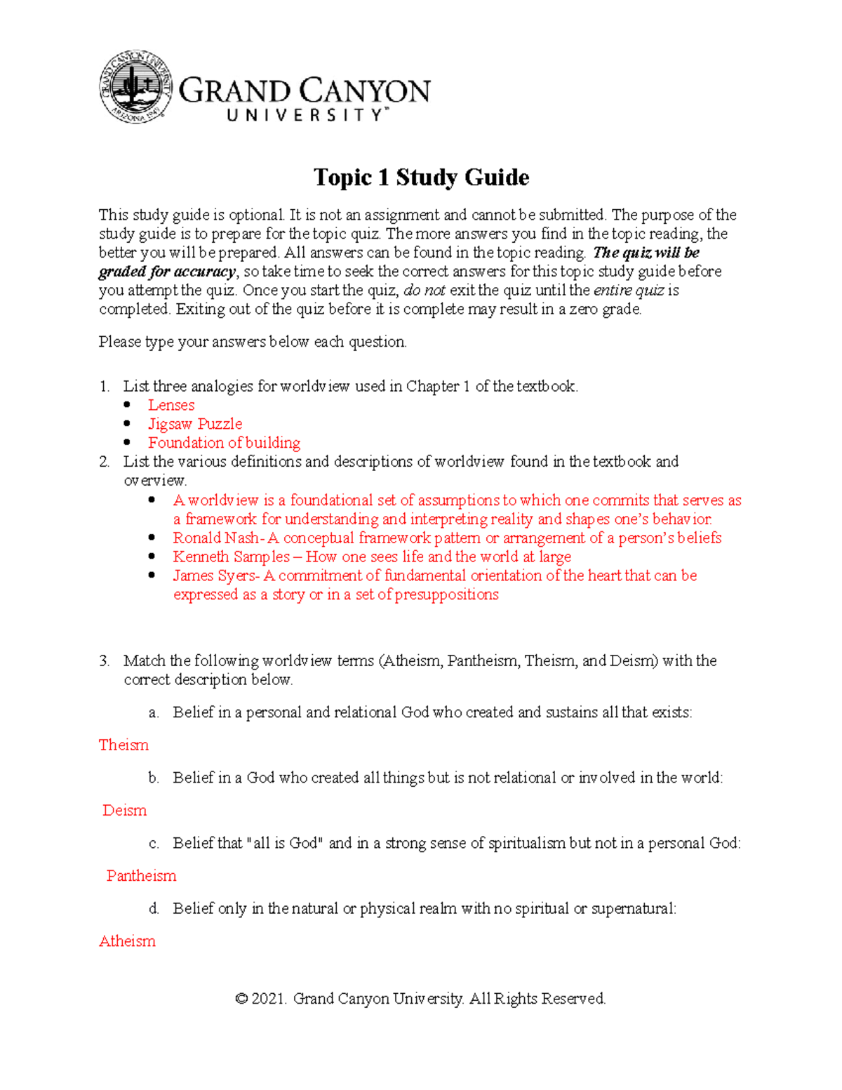 CWV 101 301 RS T1Study Guide Online - Topic 1 Study Guide This study ...
