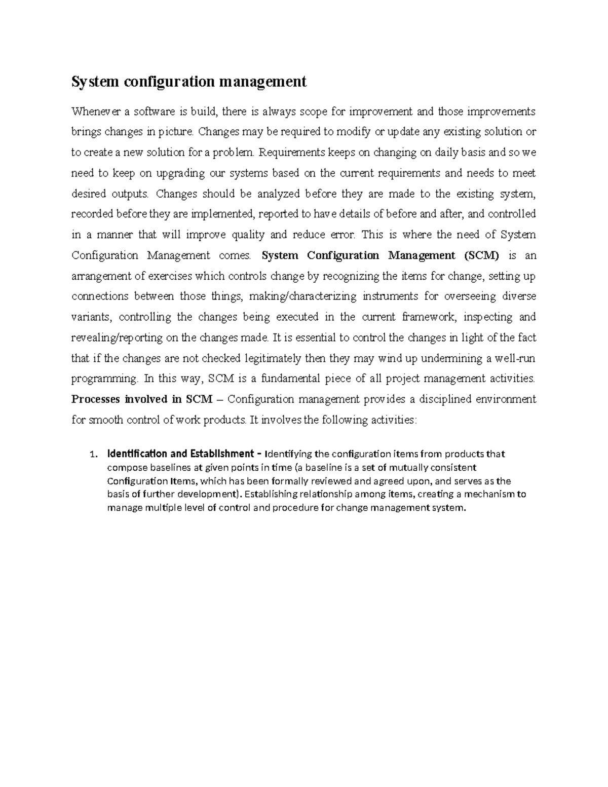 Chapter 5 networking handout System configuration management