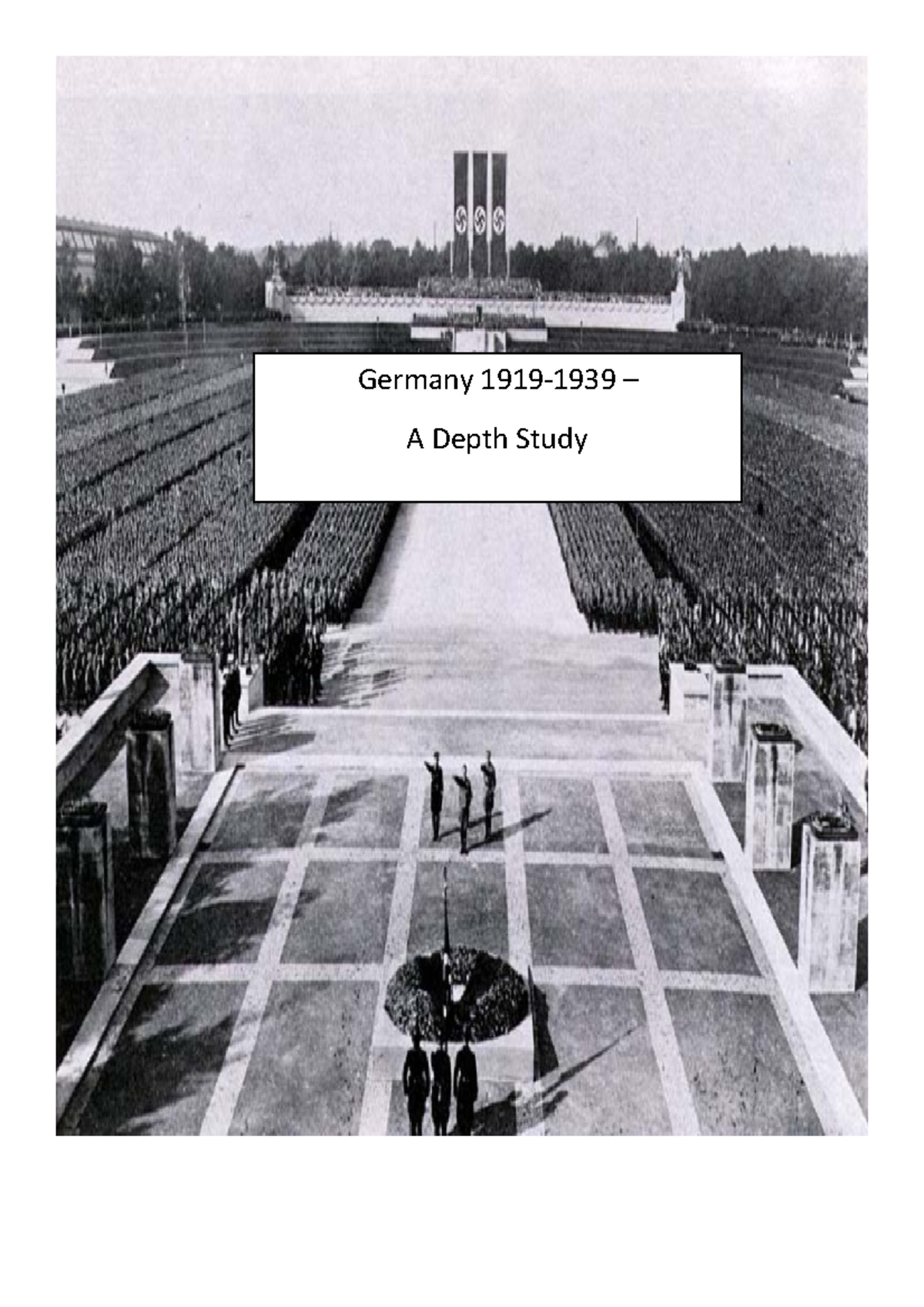 Germany- Depth Study - Germany 1919- 1939 – A Depth Study Section 1 ...
