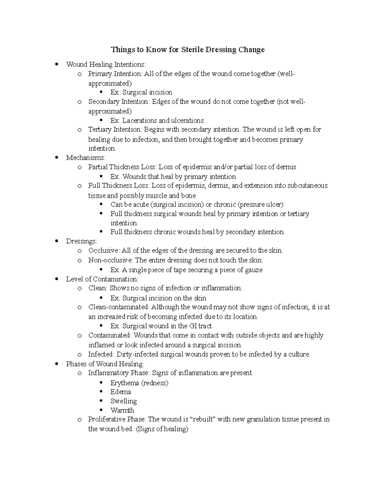 Dressing Change Things to Know for Sterile Dressing Change Wound