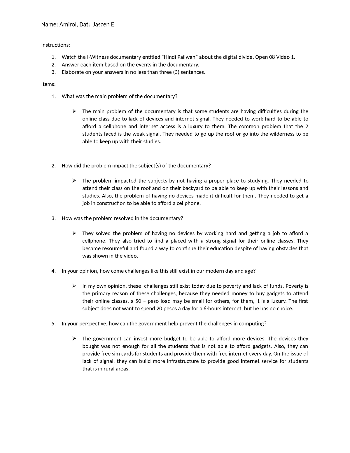 08 Performance Task 1-intro-to-computing - Name: Amirol, Datu Jascen E ...