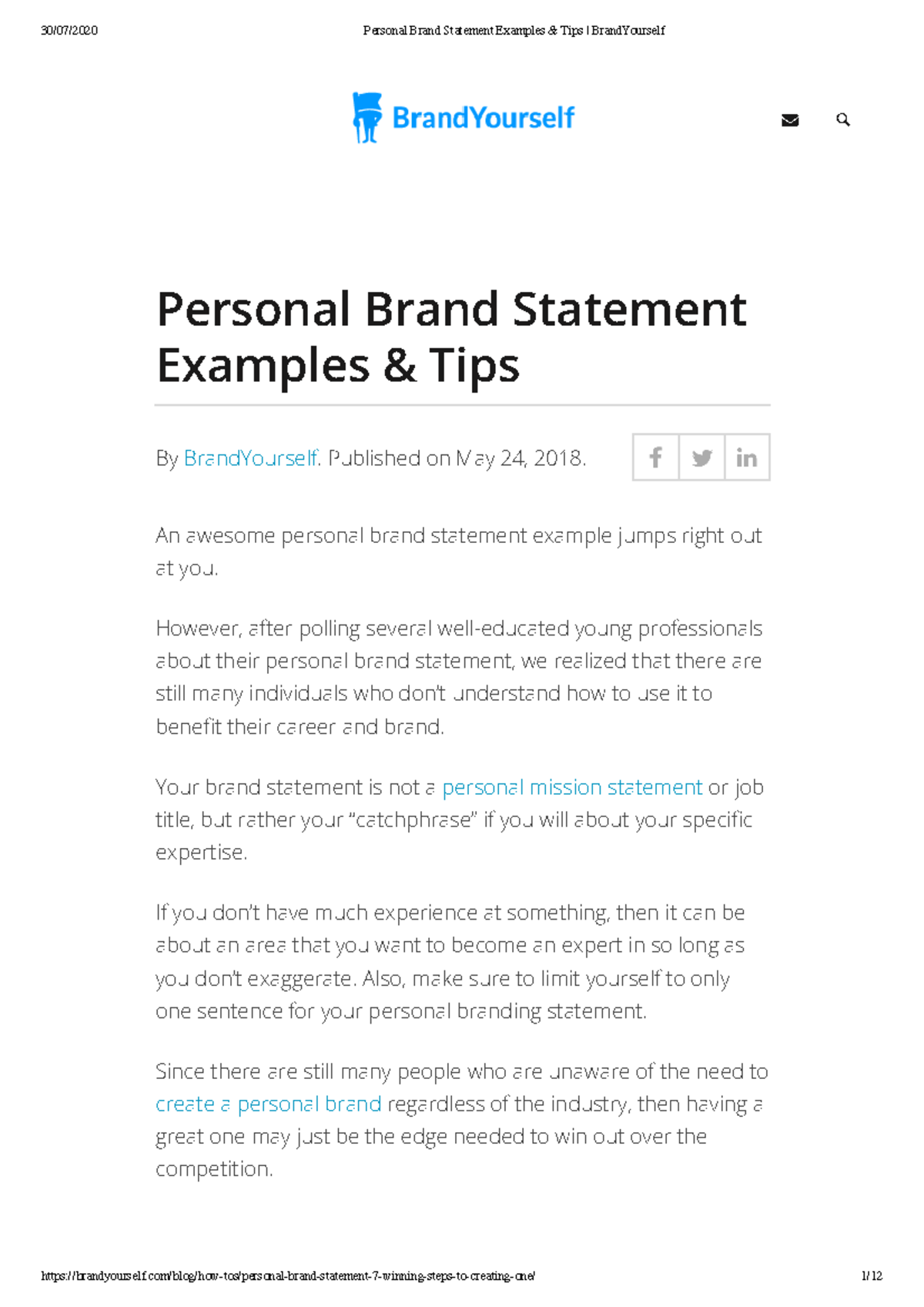 Fashion Brand Statement Examples