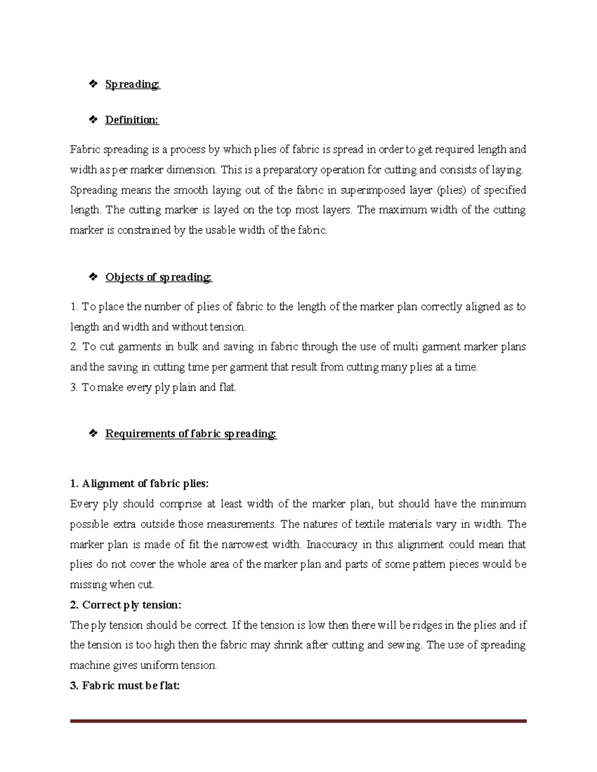 Fabric Spreading Apparel mid and textile Spreading Definition