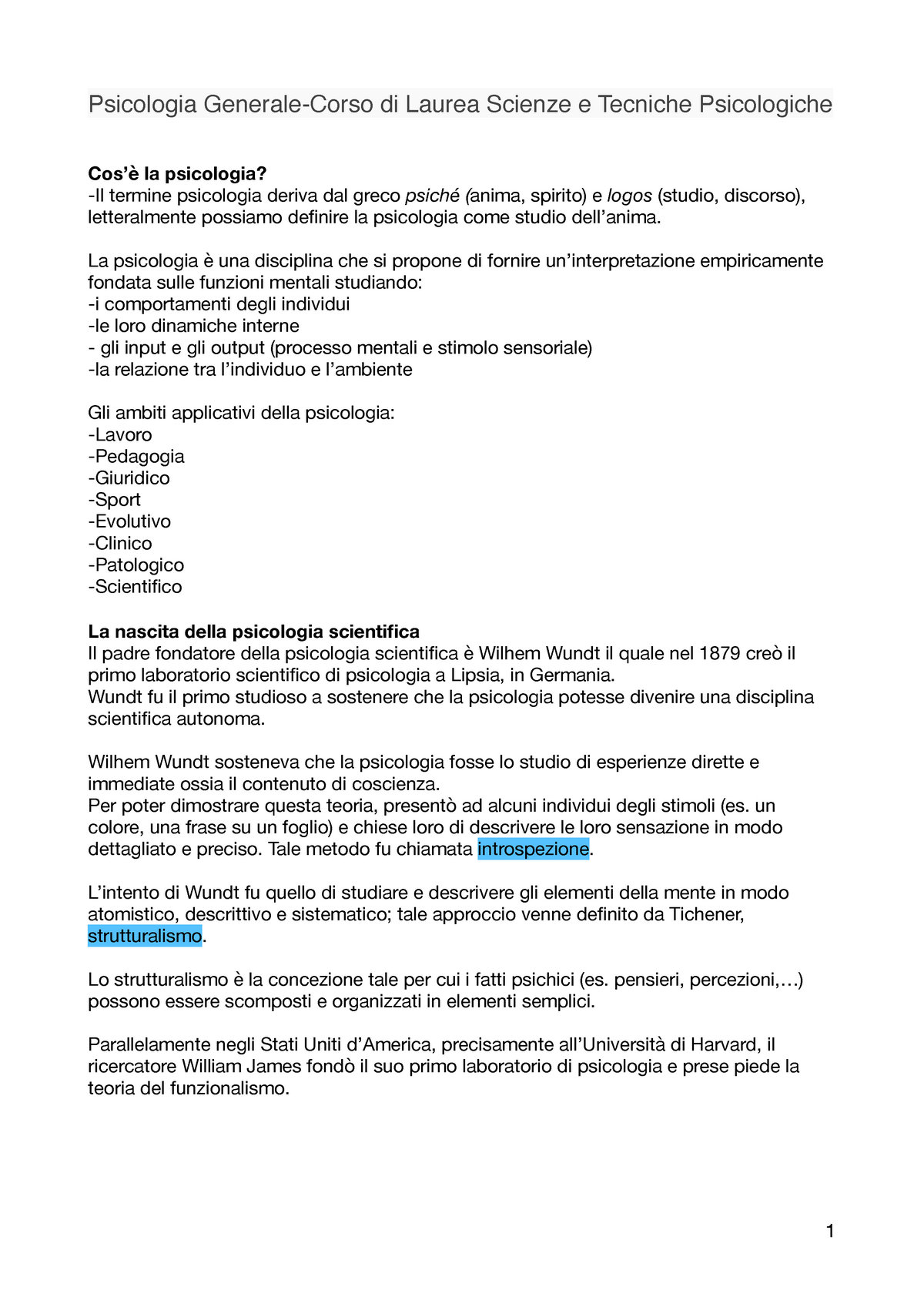 Riassunto:L'uomo che scambiò sua moglie per un cappello parte 2 -  Psicologia Generale - Studocu