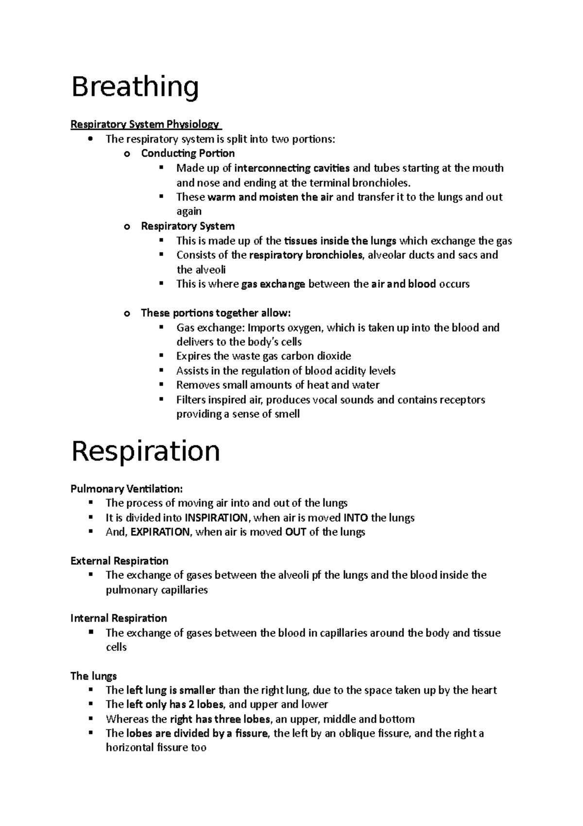 Breathing - An in-depth summary of this topic. - Breathing Respiratory ...