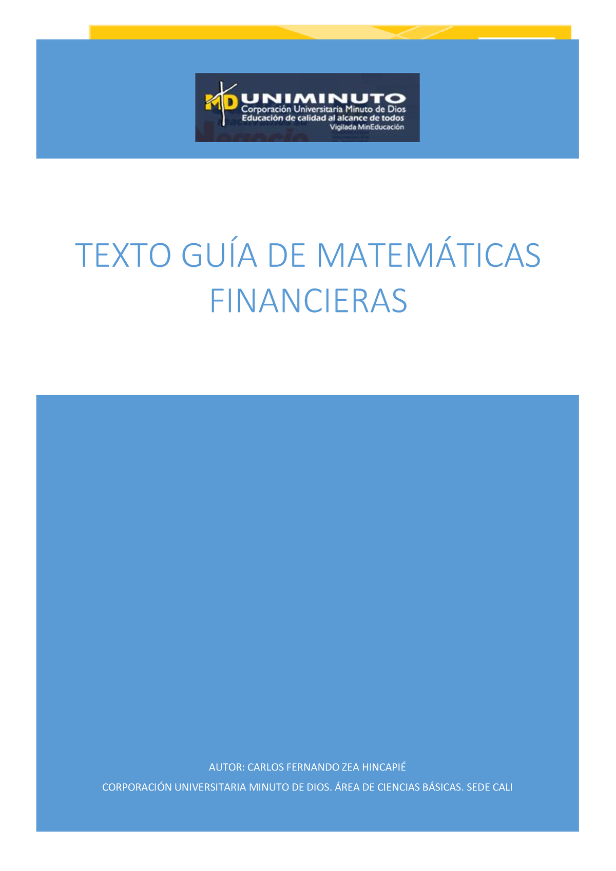 Texto GUÍA - AUTOR: CARLOS FERNANDO ZEA HINCAPI... CORPORACI”N ...