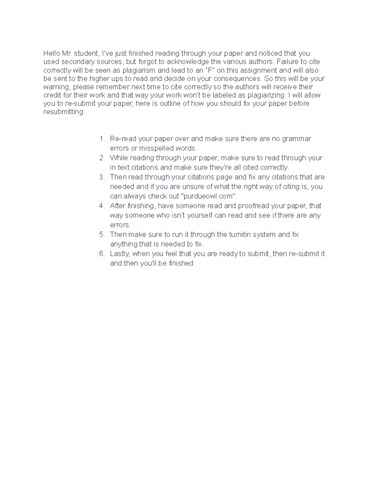 Unit 2 Discussion - APA Formatting (21) - Hello Mr. student, I’ve just ...