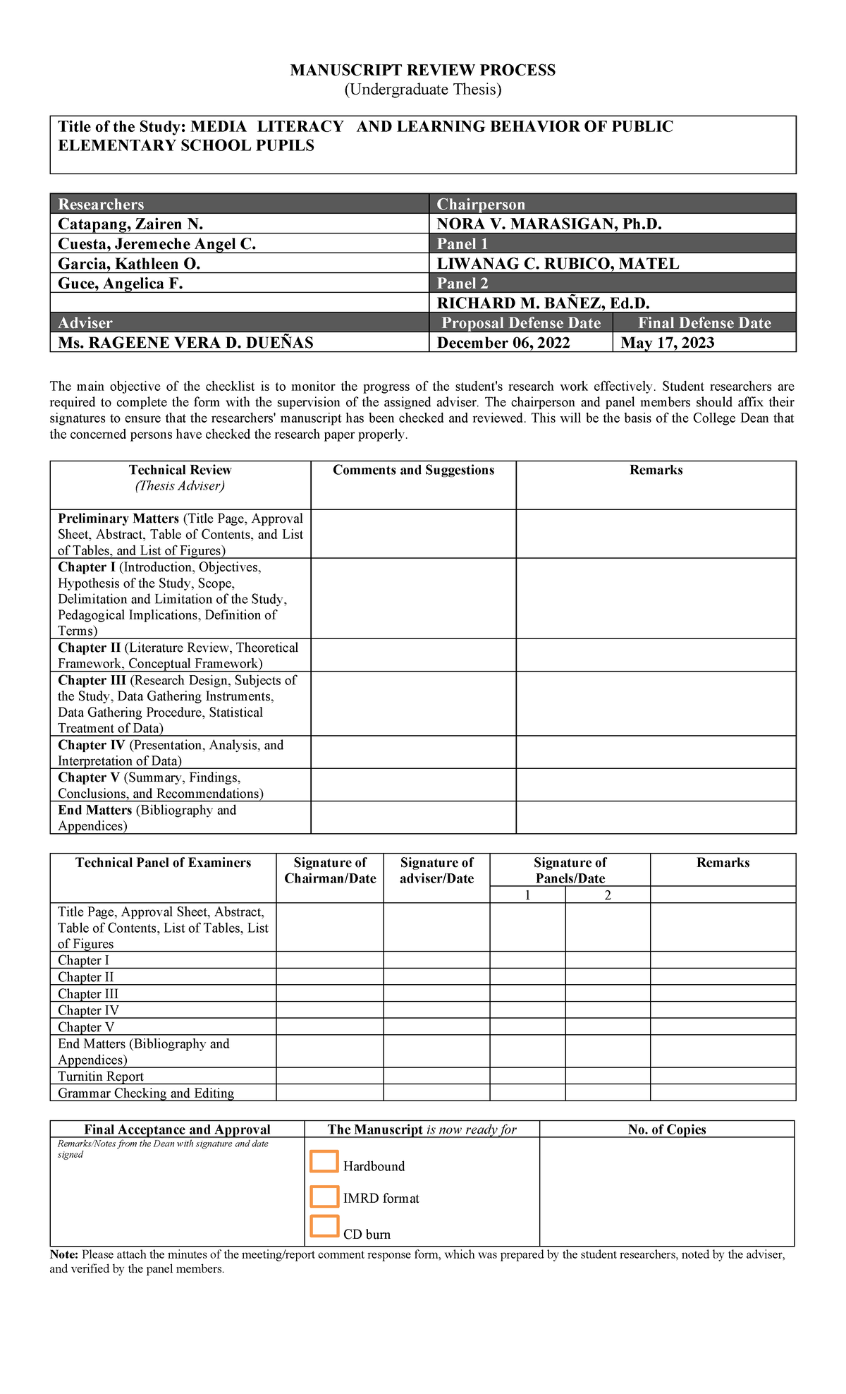 Manuscript-Review-Process - MANUSCRIPT REVIEW PROCESS (Undergraduate ...