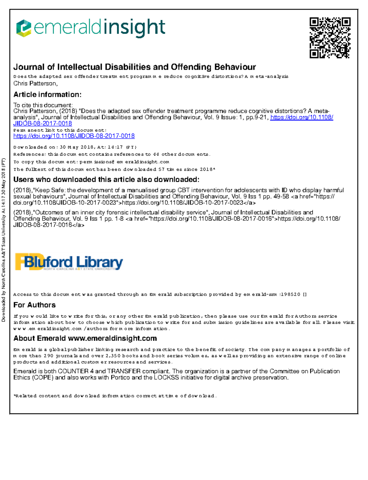 1 2 patterson 2018 - Estudio empírico ABA - Journal of Intellectual ...