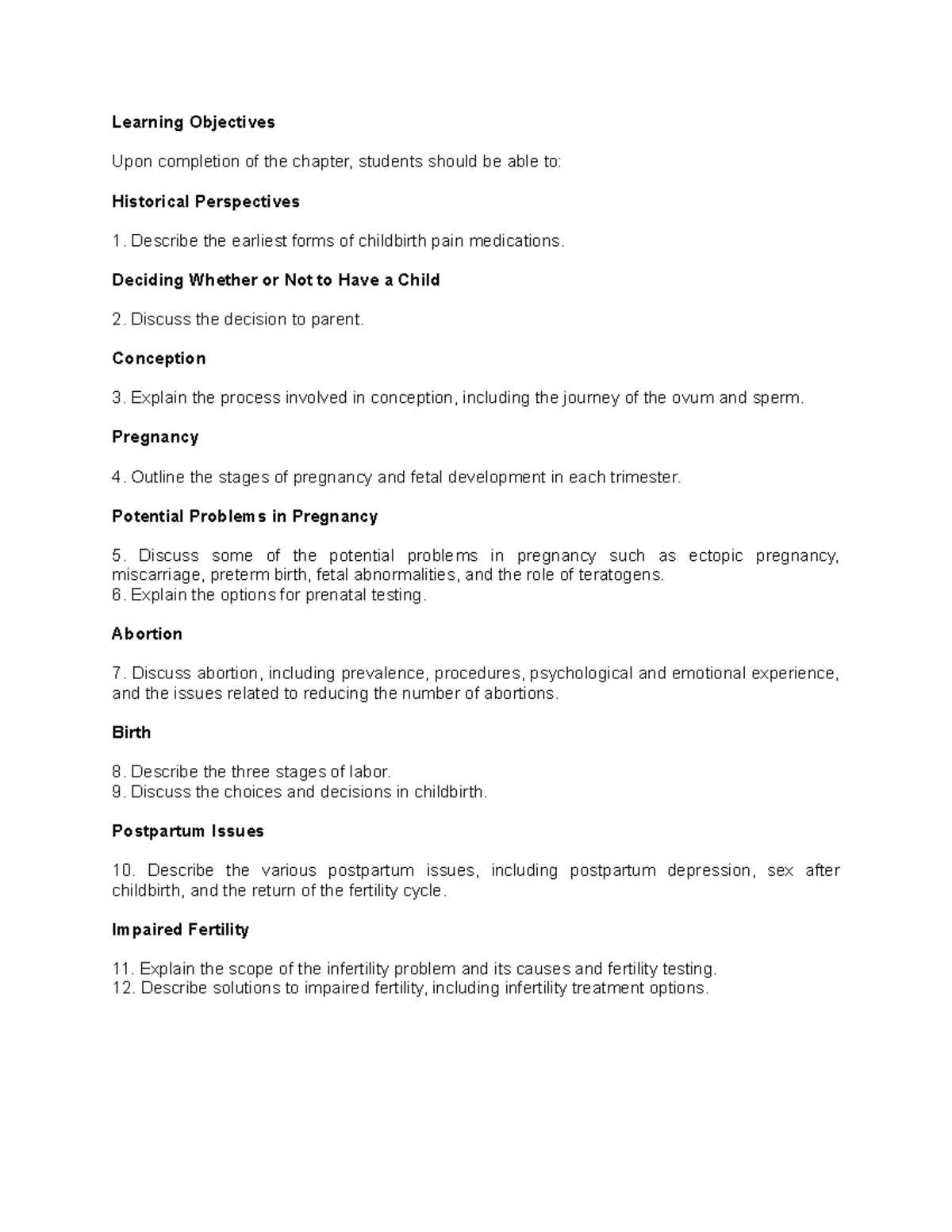 Learning Objectives Chapter 9 Hock - Learning Objectives Upon ...
