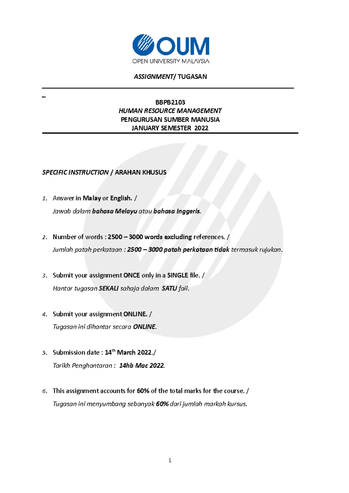 BBPP1103 Assignment Question - ASSIGNMENT / TUGASAN - Studocu