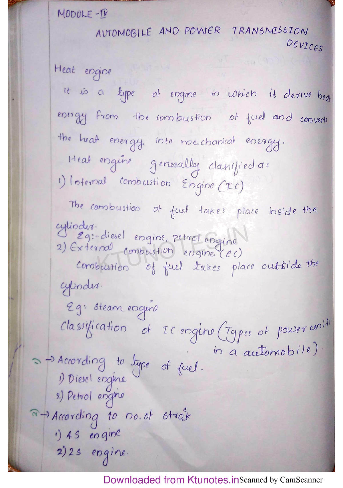 BME-M4-Ktunotes - Basics Of Mechanical Engineering Notes Module 1-5 ...