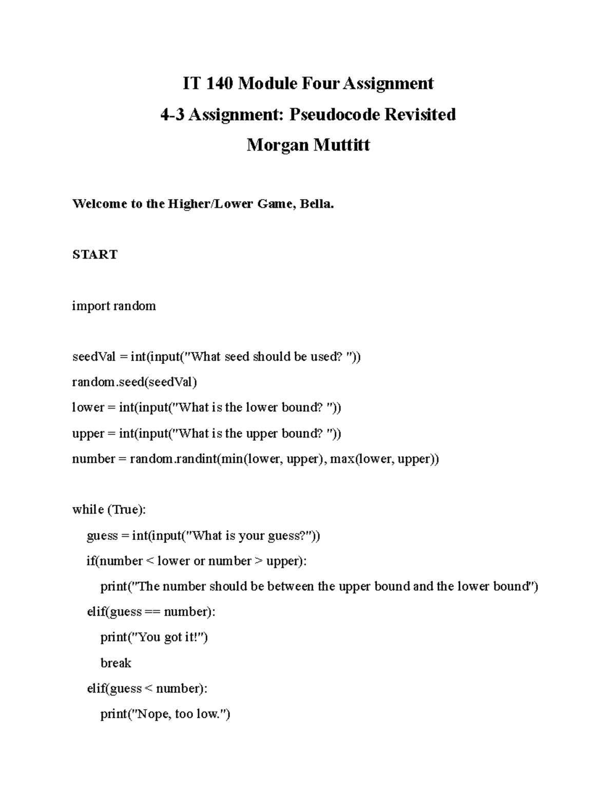 module 4 assignment it 140