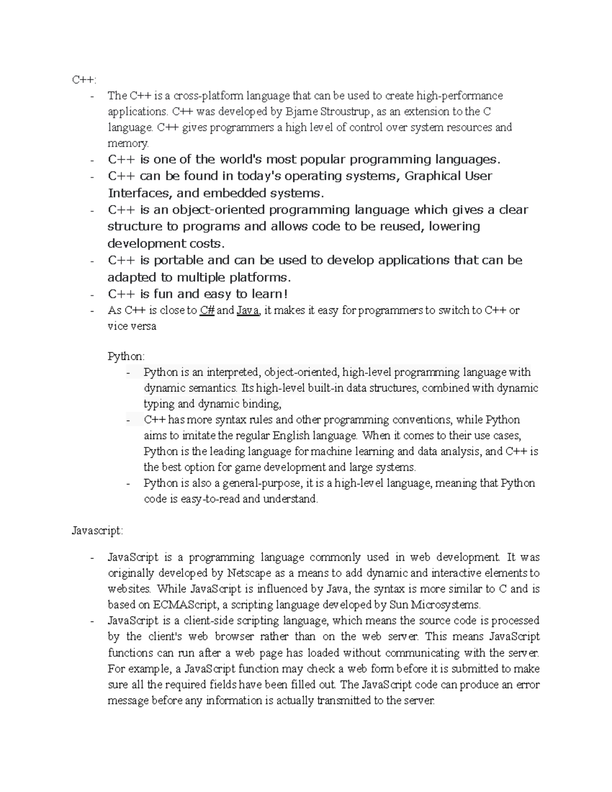 C++ - programming notes - C++: The C++ is a cross-platform language ...