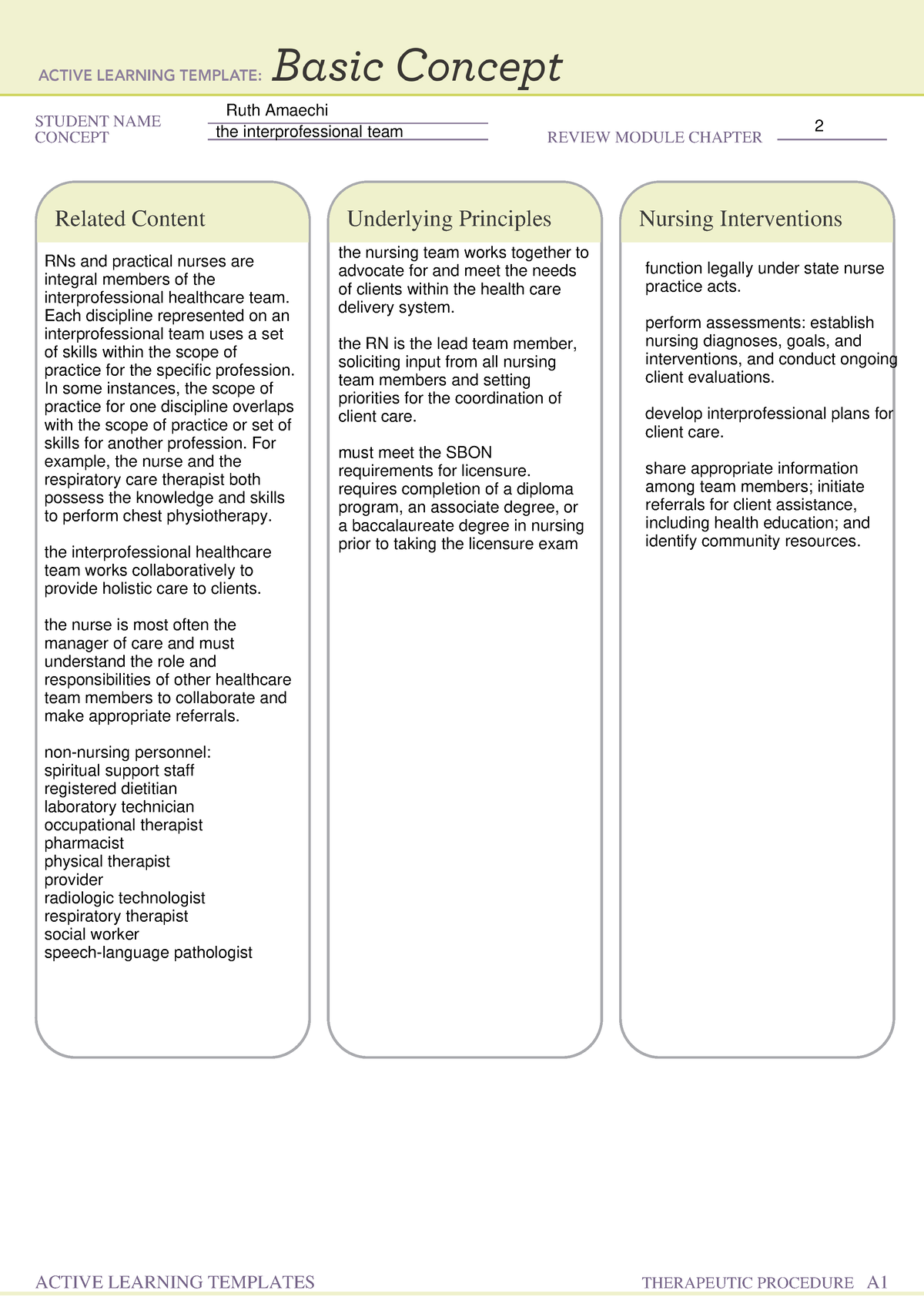 Ati comm rem 1 - ati community remediation - NURS 200 - STUDENT NAME ...