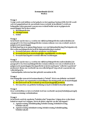 Bestuurskunde Samenvatting Openbaar Bestuur - Bestuurskunde Openbaar ...