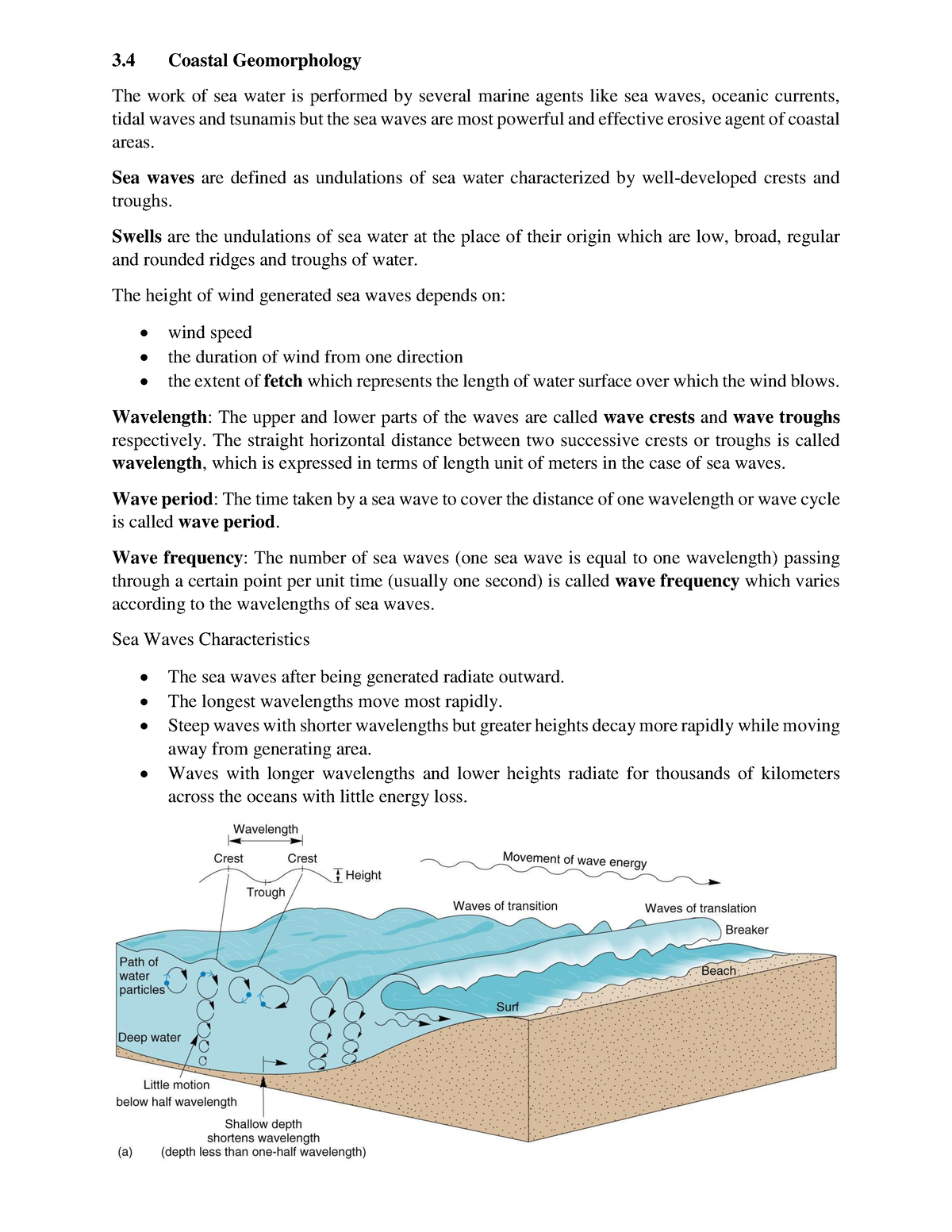 Coastal Landforms - 3 Coastal Geomorphology The Work Of Sea Water Is ...