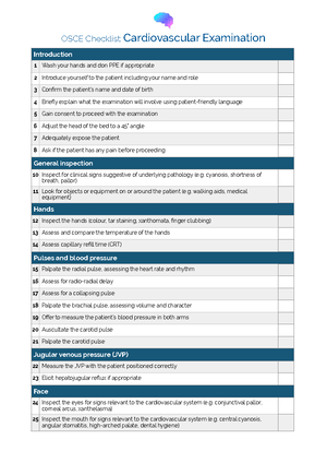 OSCE Checklist Abdominal Examination - OSCE Checklist: Abdominal ...