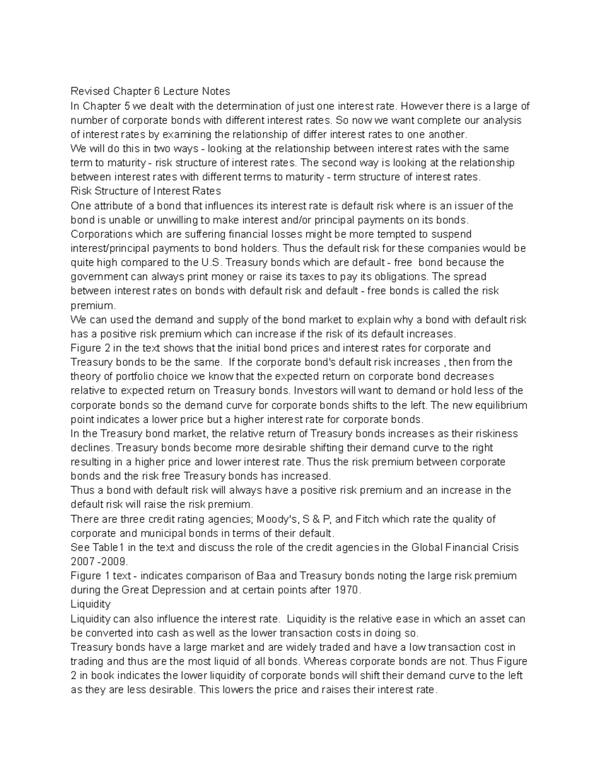 CHAPTER 6MONEY AND BANKING Revised Chapter 6 Lecture Notes In