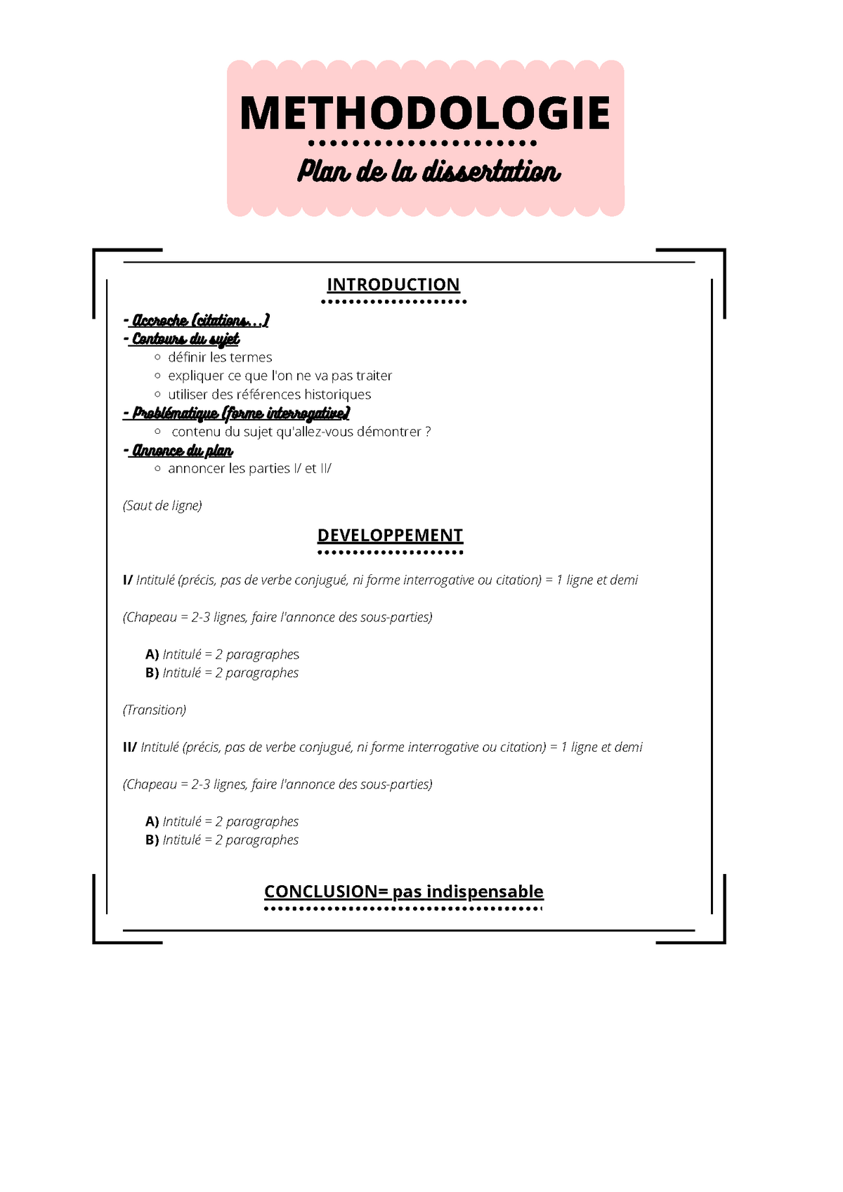 plan dissertation traduction