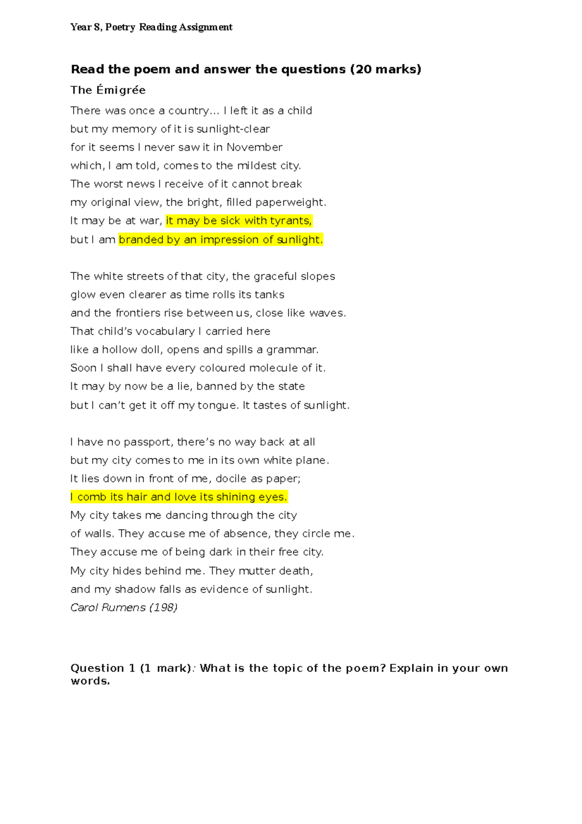 8Th Grade Poetry Nightmare Solved Gedichtanalyse Klasse 8 Mit Lösung Revealed - hgkd7vm