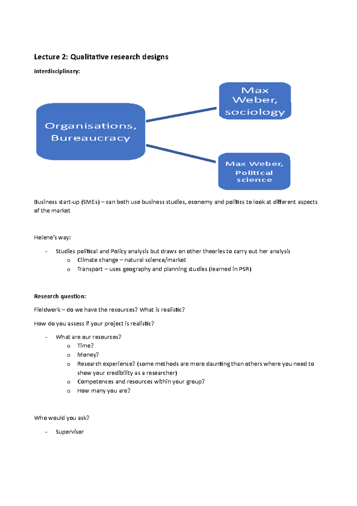 Lecture 2 Qualitative Research Designs - Lecture 2: Qualitative ...