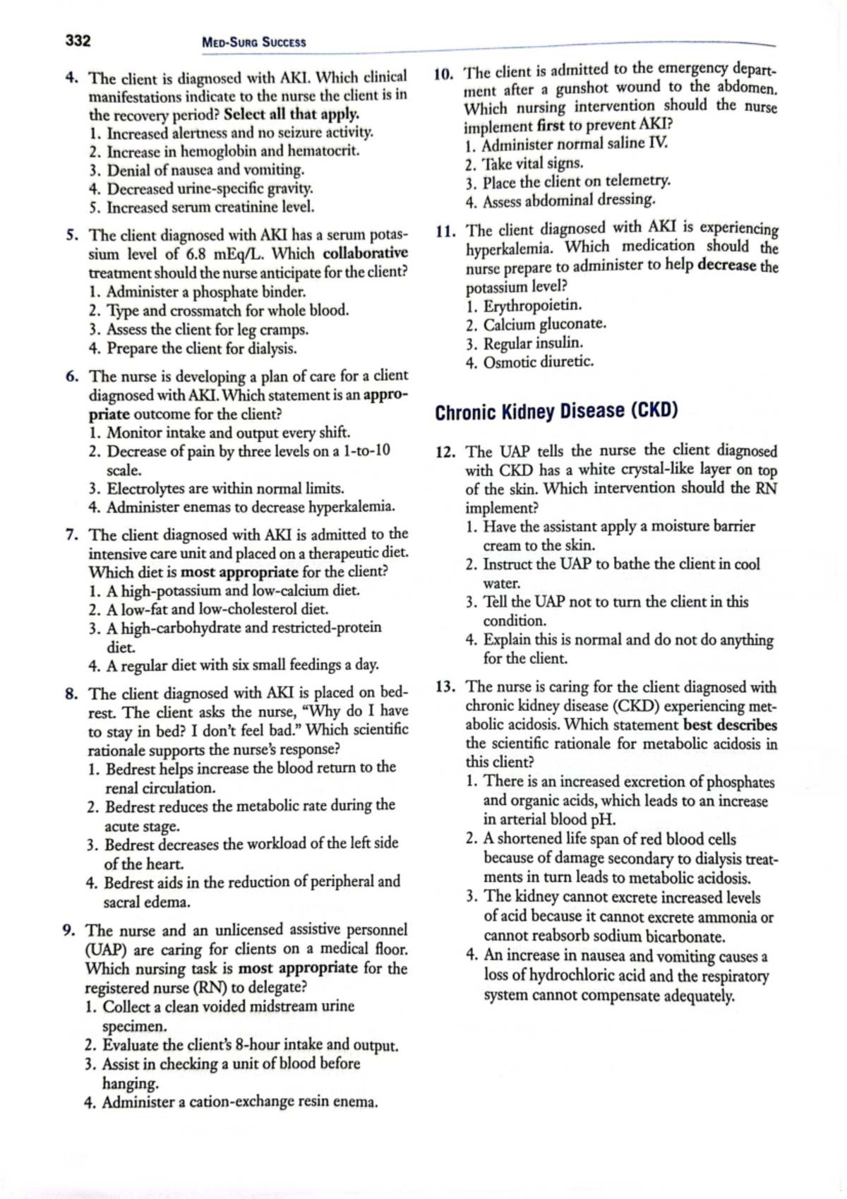 GU Practice Questions - GIGU - NUR170 - Studocu