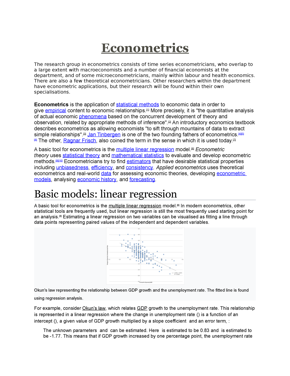 research paper in econometrics