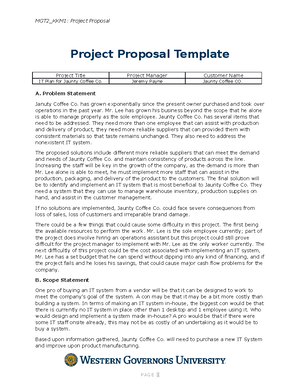 Task 1 - It Strategic Solutions — Mmt2 - Task 1 - Mmt2 - Wgu - Studocu