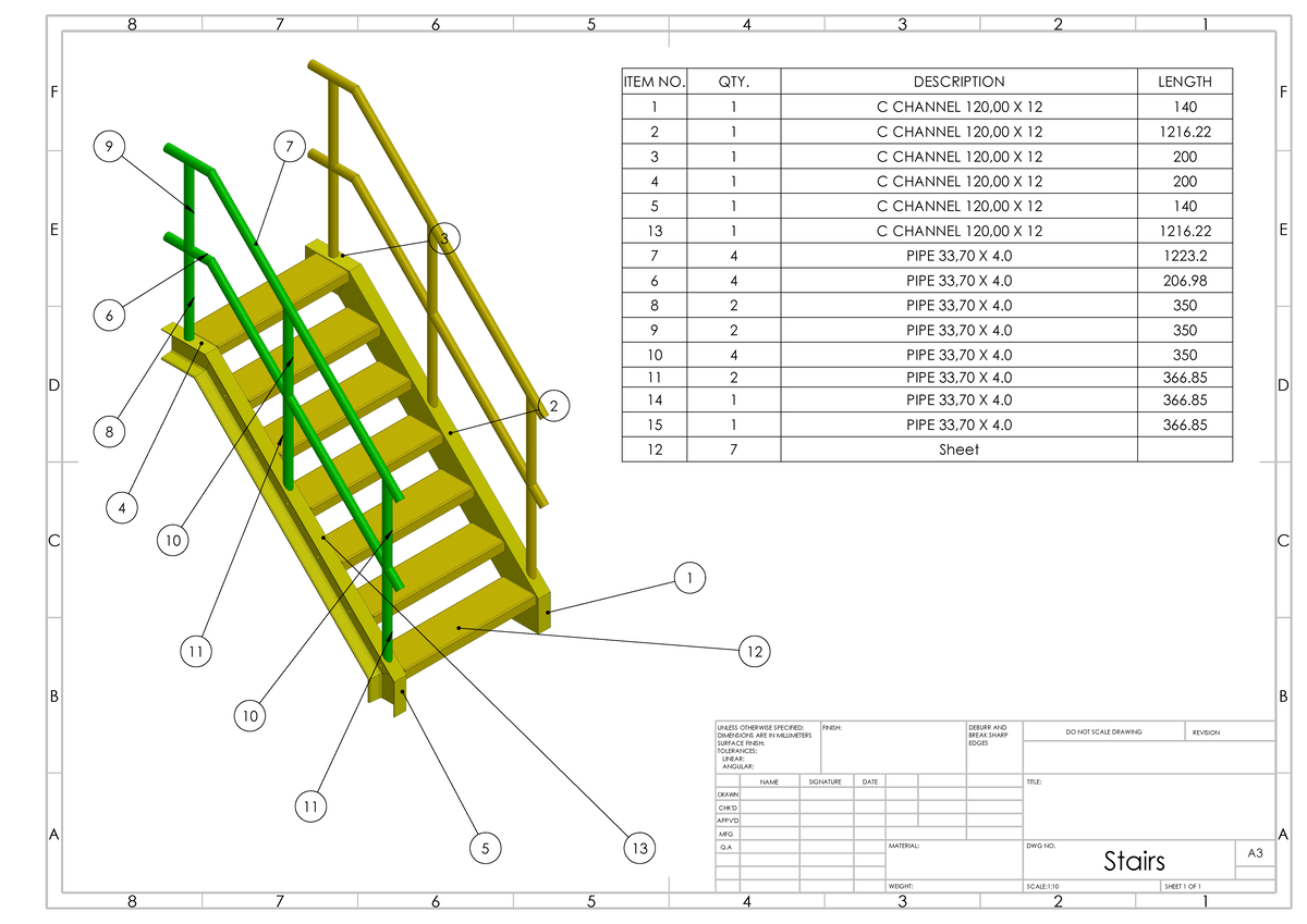 BOM View - Drawing and BOM - SIGNATURE DATE MATERIAL: DO NOT SCALE ...