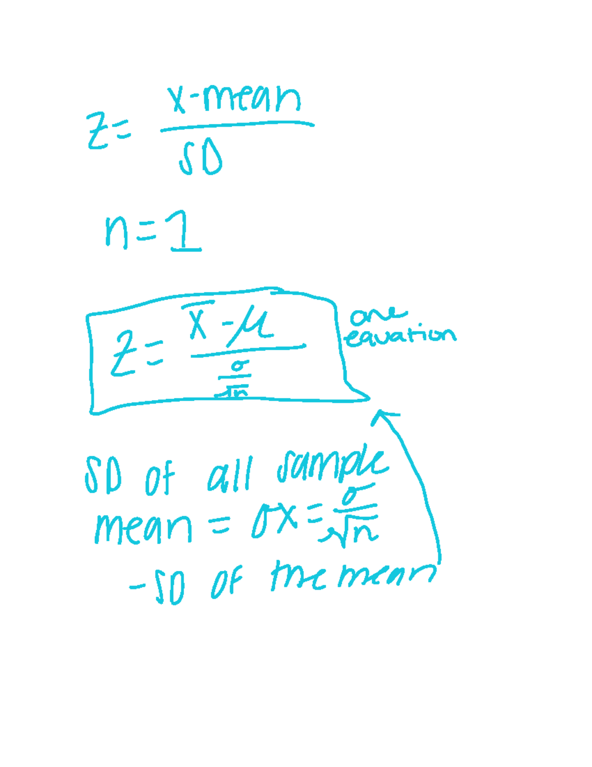 Note Feb 10, 2021 notes 2 k meaD ns n I Et 8D of all sample mean ox