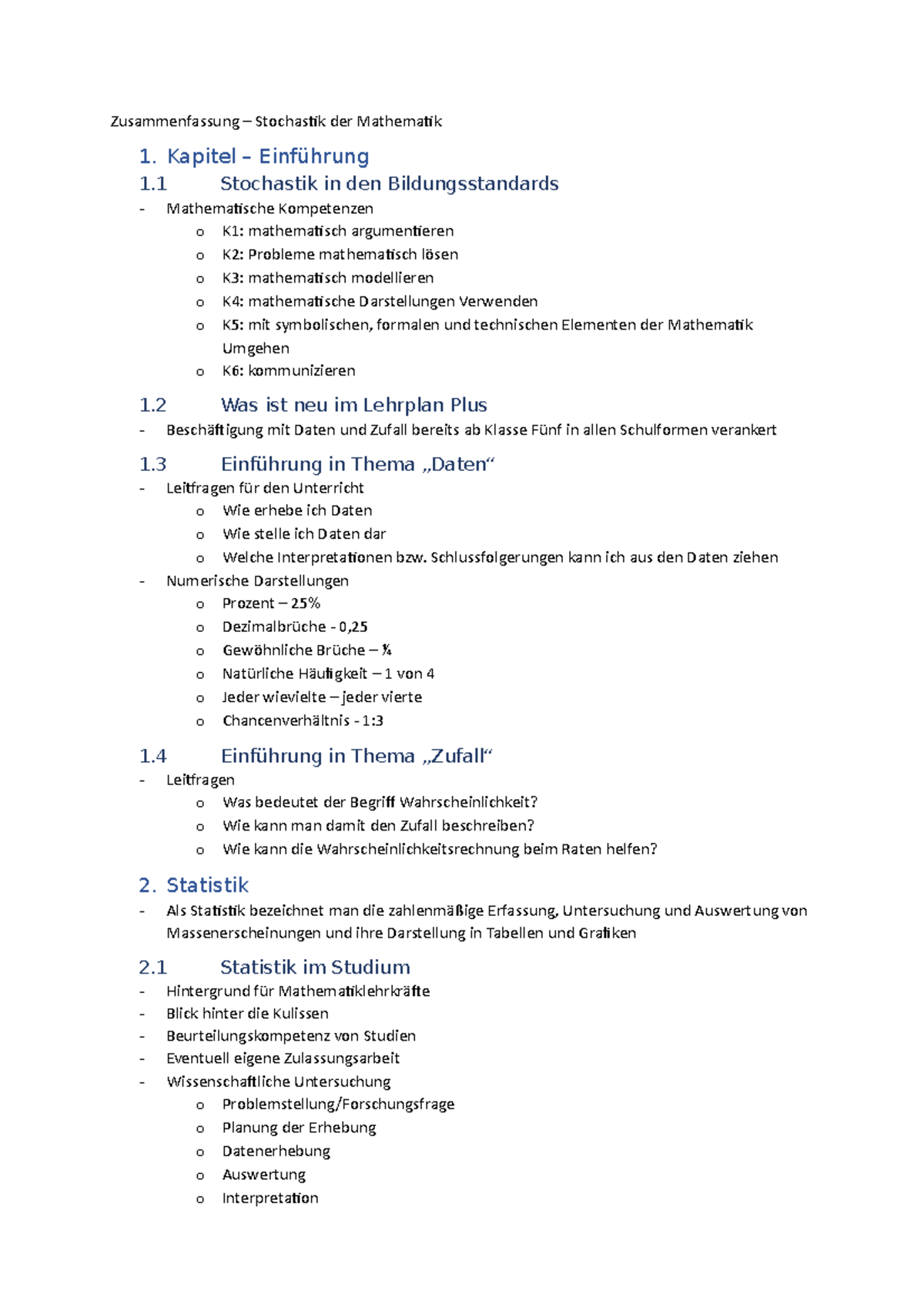 Stochastik Abitur Zusammenfassung Pdf Zusammenfassung -Stochastik - Zusammenfassung – Stochastik der