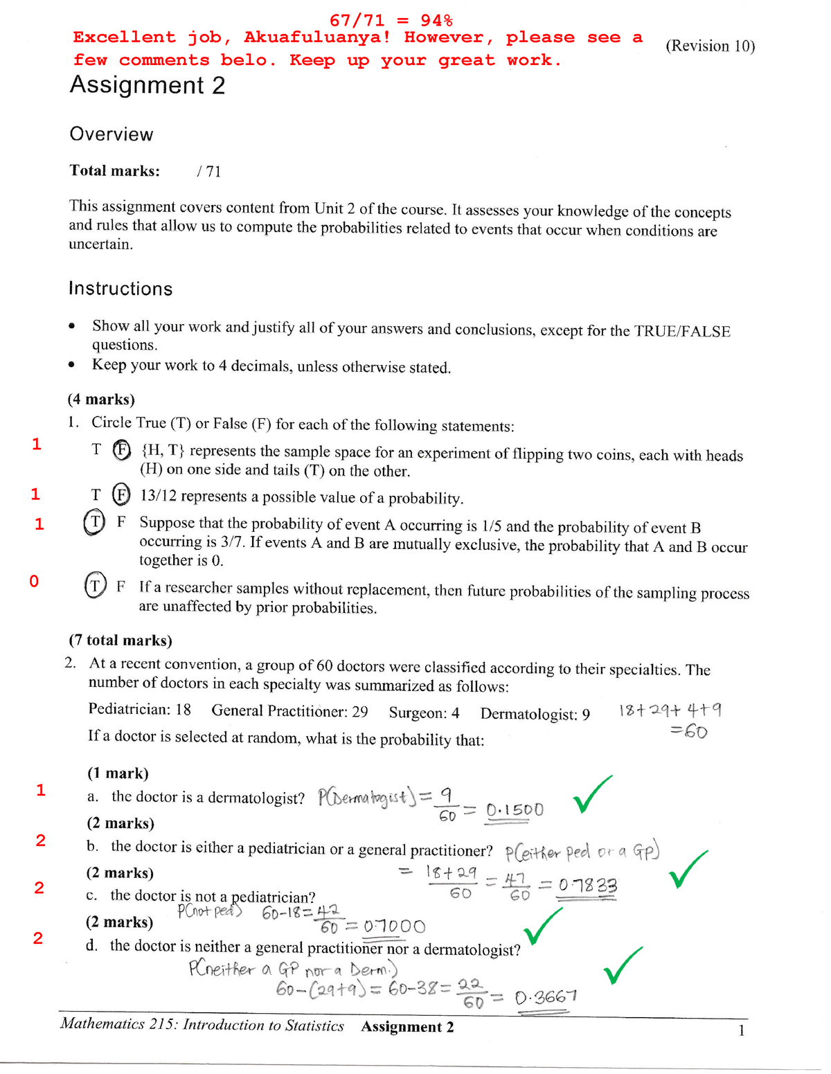 math 001 assignment 2